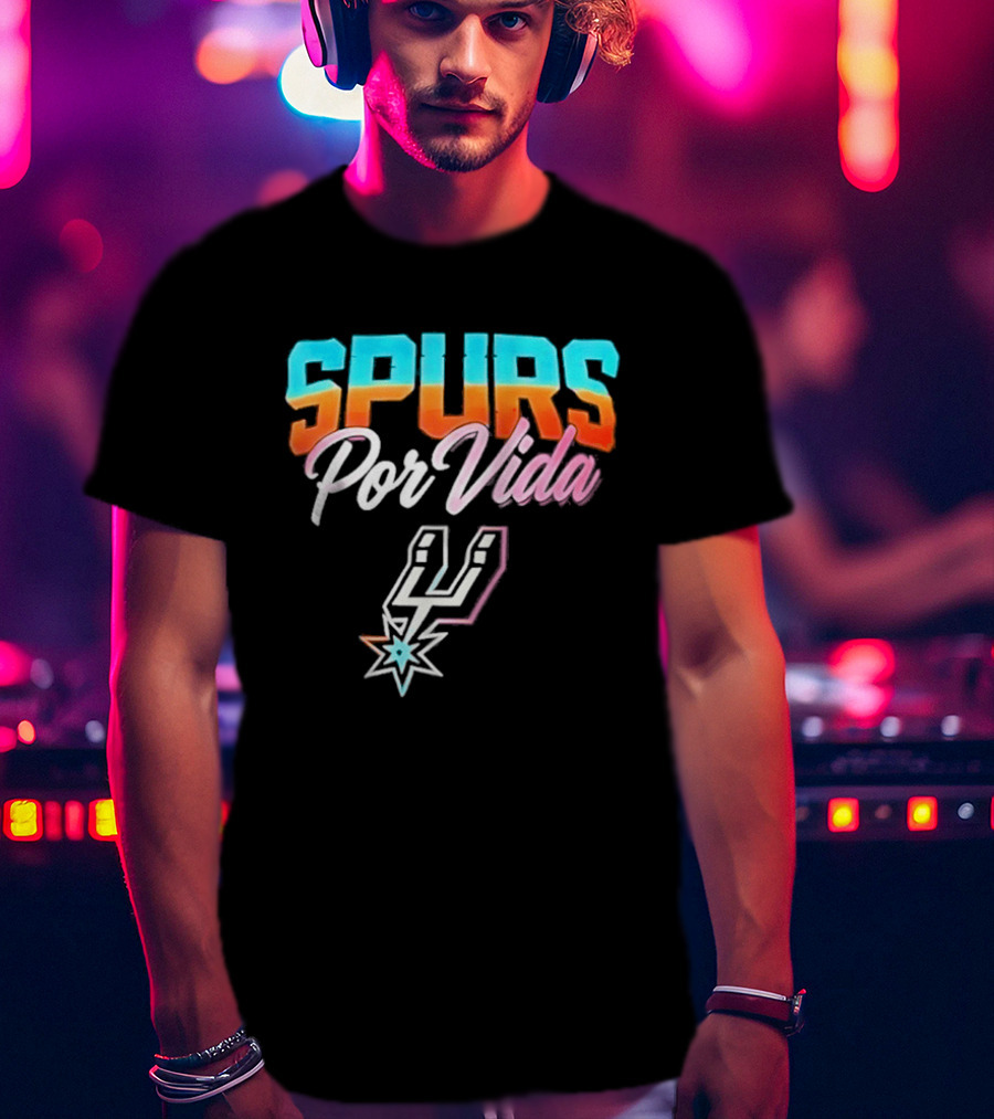 Spurs Por Vida San Antonio Vintage NBA Team Basketball T-Shirt