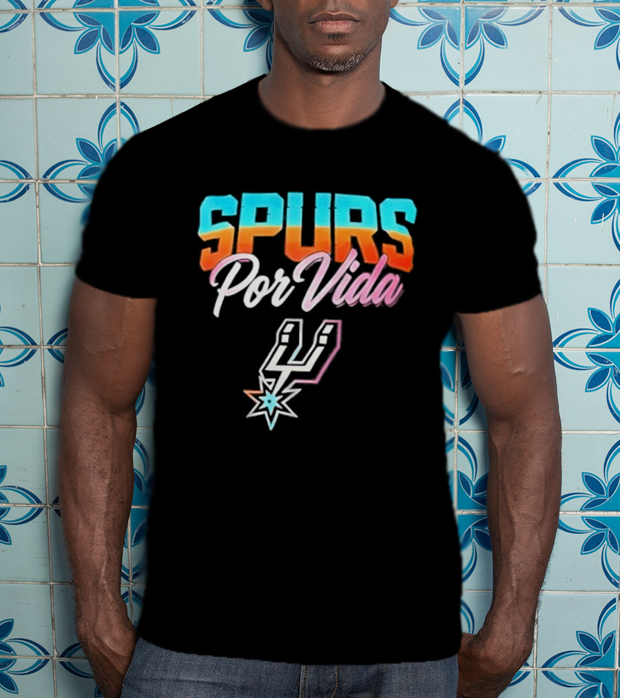 Spurs Por Vida San Antonio Vintage NBA Team Basketball T-Shirt
