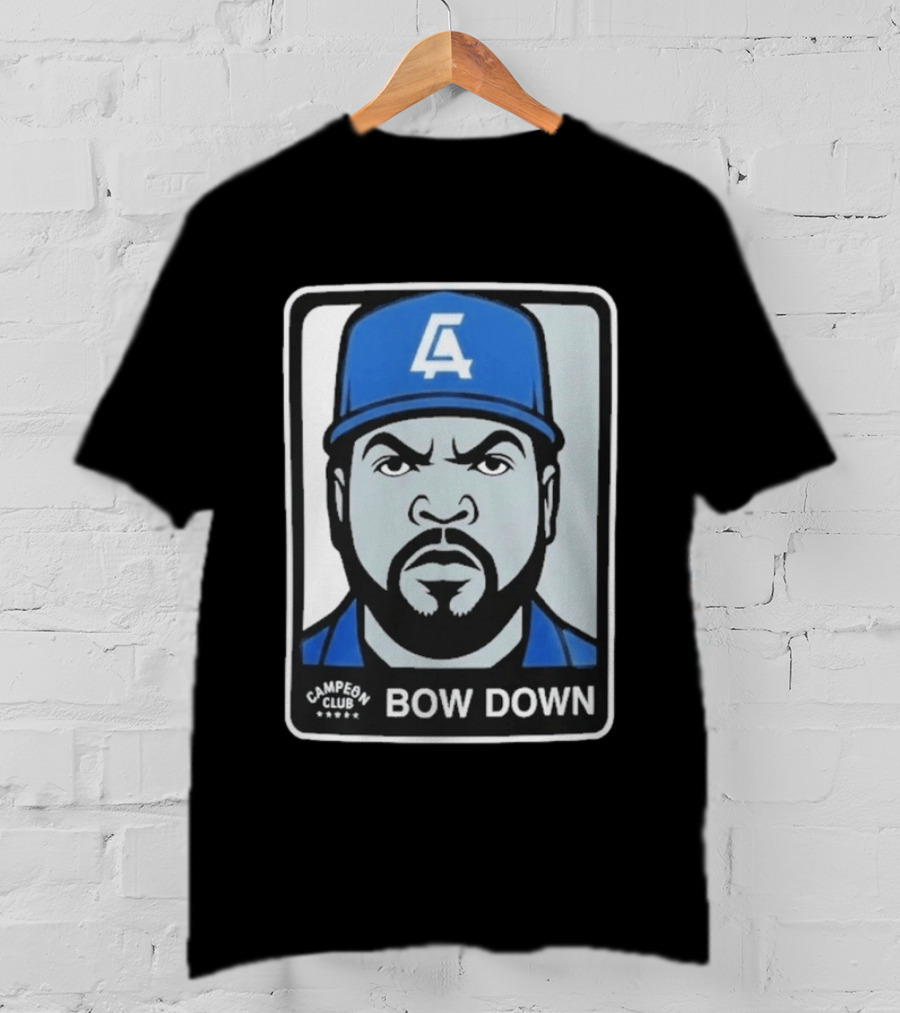 2026 LA Dodgers Ice Cube Bow Down Campeon Club T-Shirt