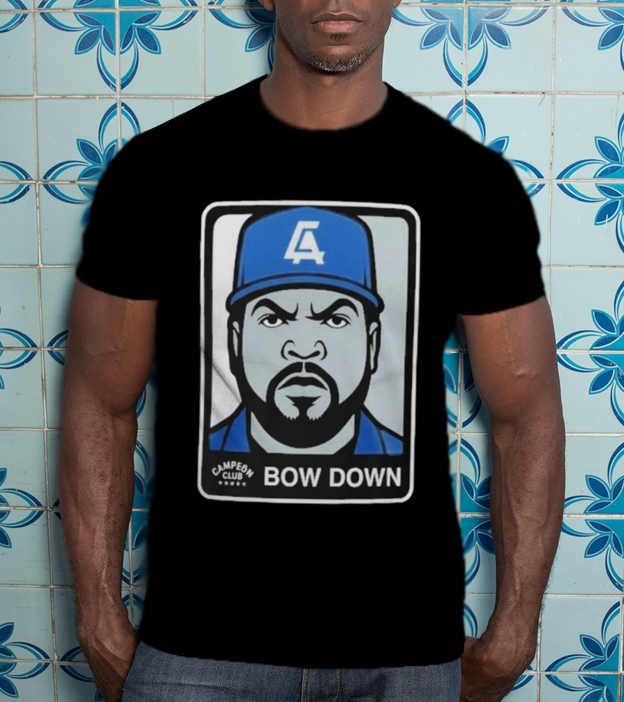 2026 LA Dodgers Ice Cube Bow Down Campeon Club T-Shirt
