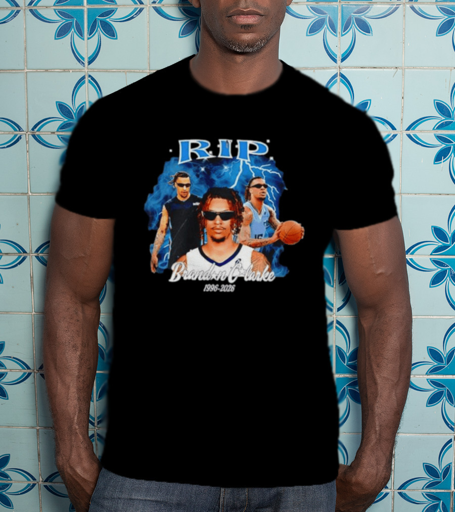 RIP Brandon Clarke 1996 2026 Memphis Grizzlies NBA Players Commemorative T-Shirt