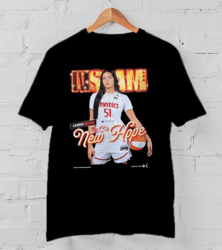 SLAM 262 Washington Mystics Lauren Betts DC's New Hope T-Shirt