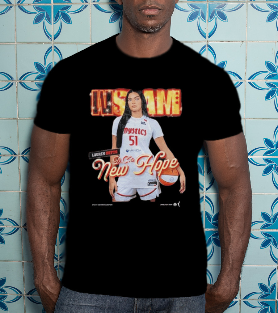 SLAM 262 Washington Mystics Lauren Betts DC's New Hope T-Shirt
