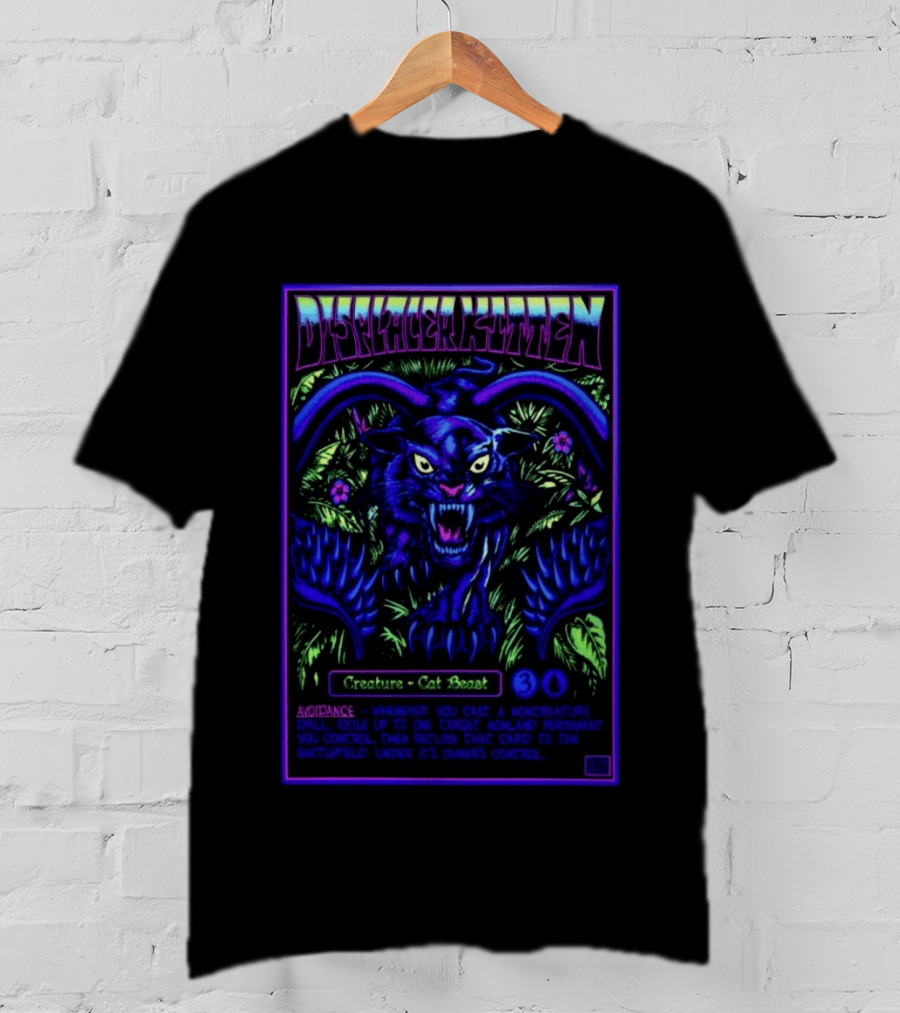 Displacer Kitten Creature Cat Beast Avoidance Text Fantasy 2026 T-Shirt