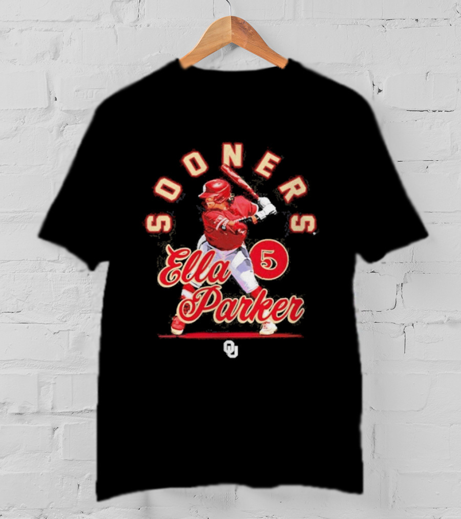 Sooners Softball Ella Parker 5 Oklahoma Player T-Shirt