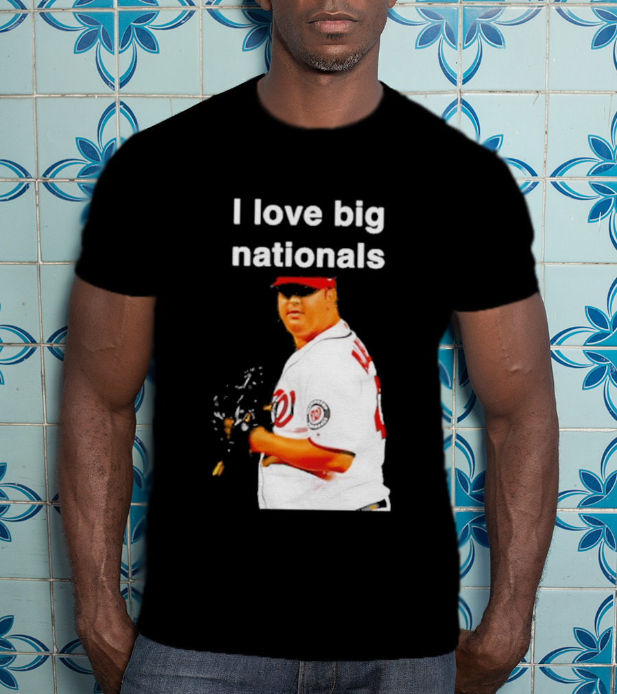 Todd Coffey Washington Nationals I Love Big Nationals White Jersey T-Shirt