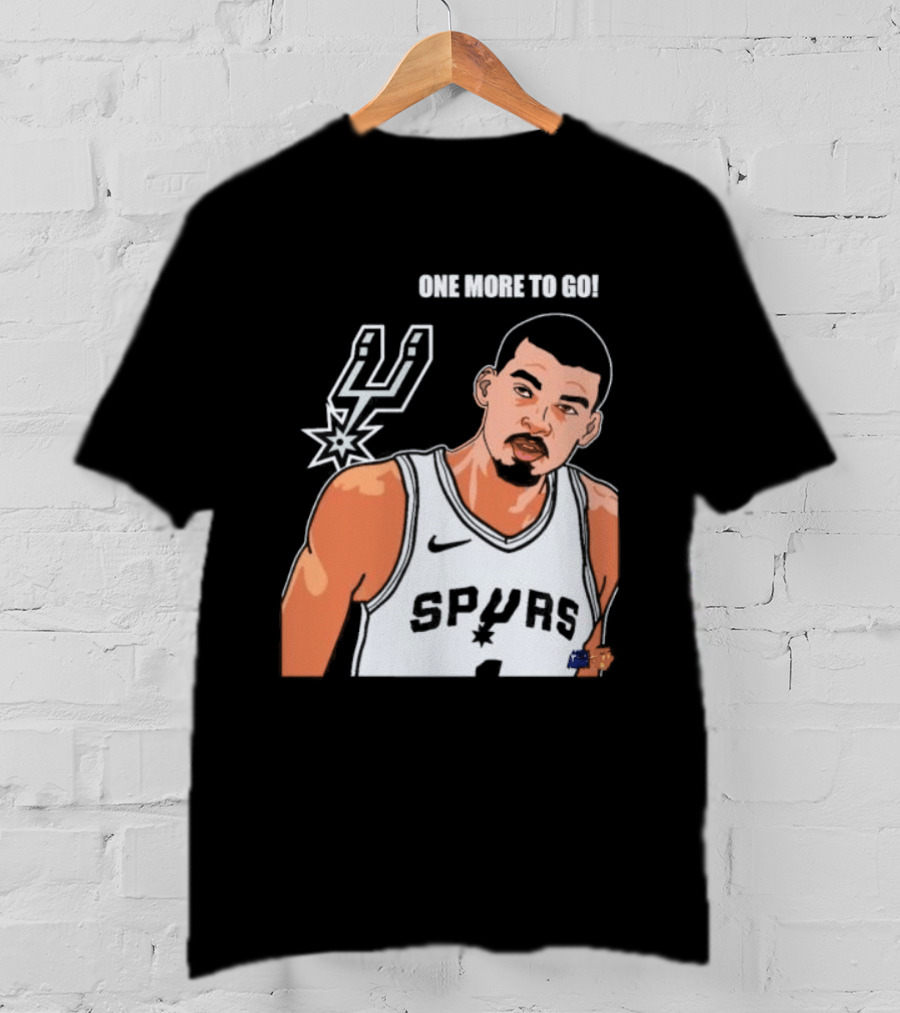 Victor Wembanyama San Antonio Spurs One More To Go T-Shirt