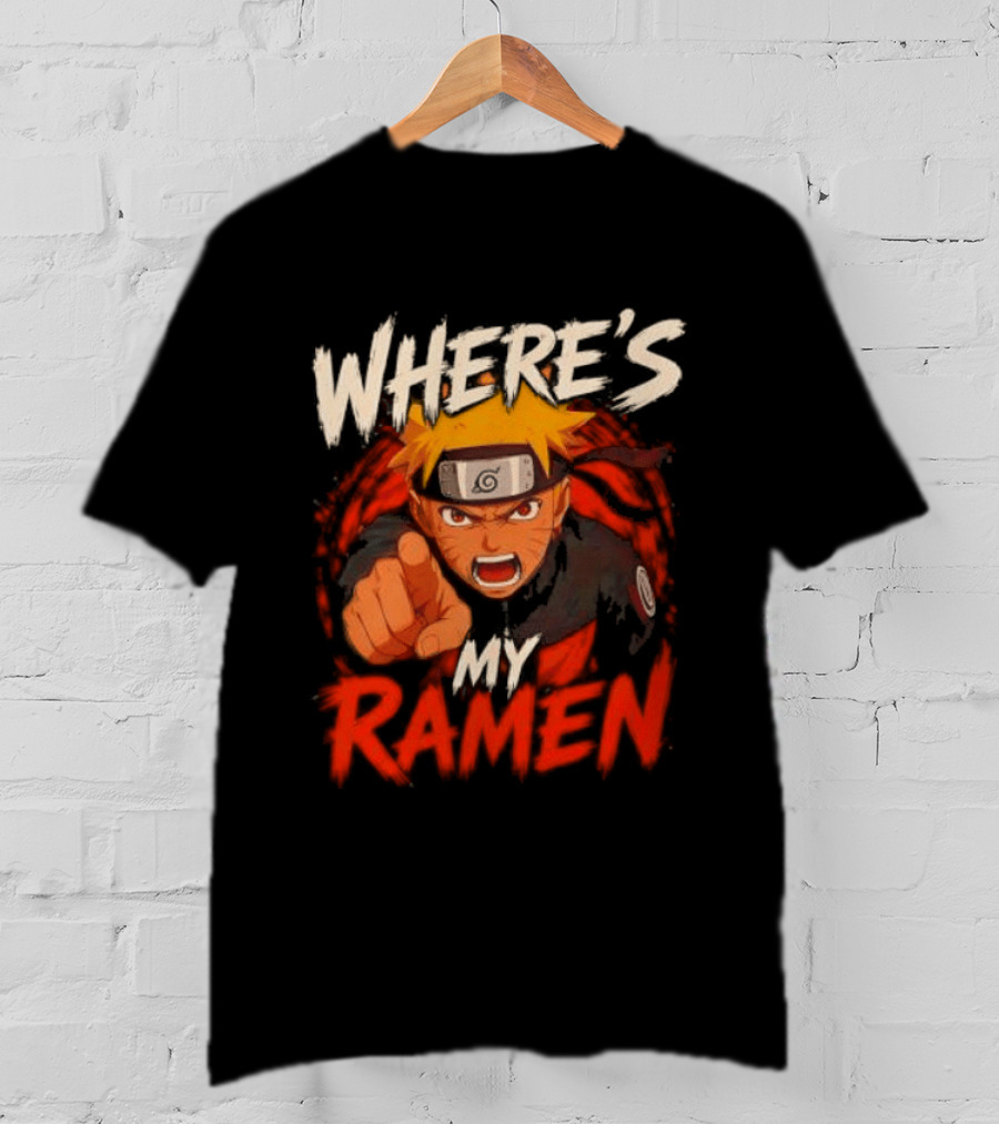 Where's My Ramen Naruto T-Shirt