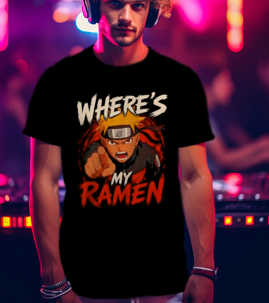 Where's My Ramen Naruto T-Shirt