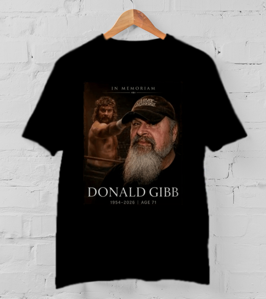 In Memoriam Donald Gibb 1954 2026 Age 71 Tribute With Harley Davidson Hat And Boxing Scene T-Shirt