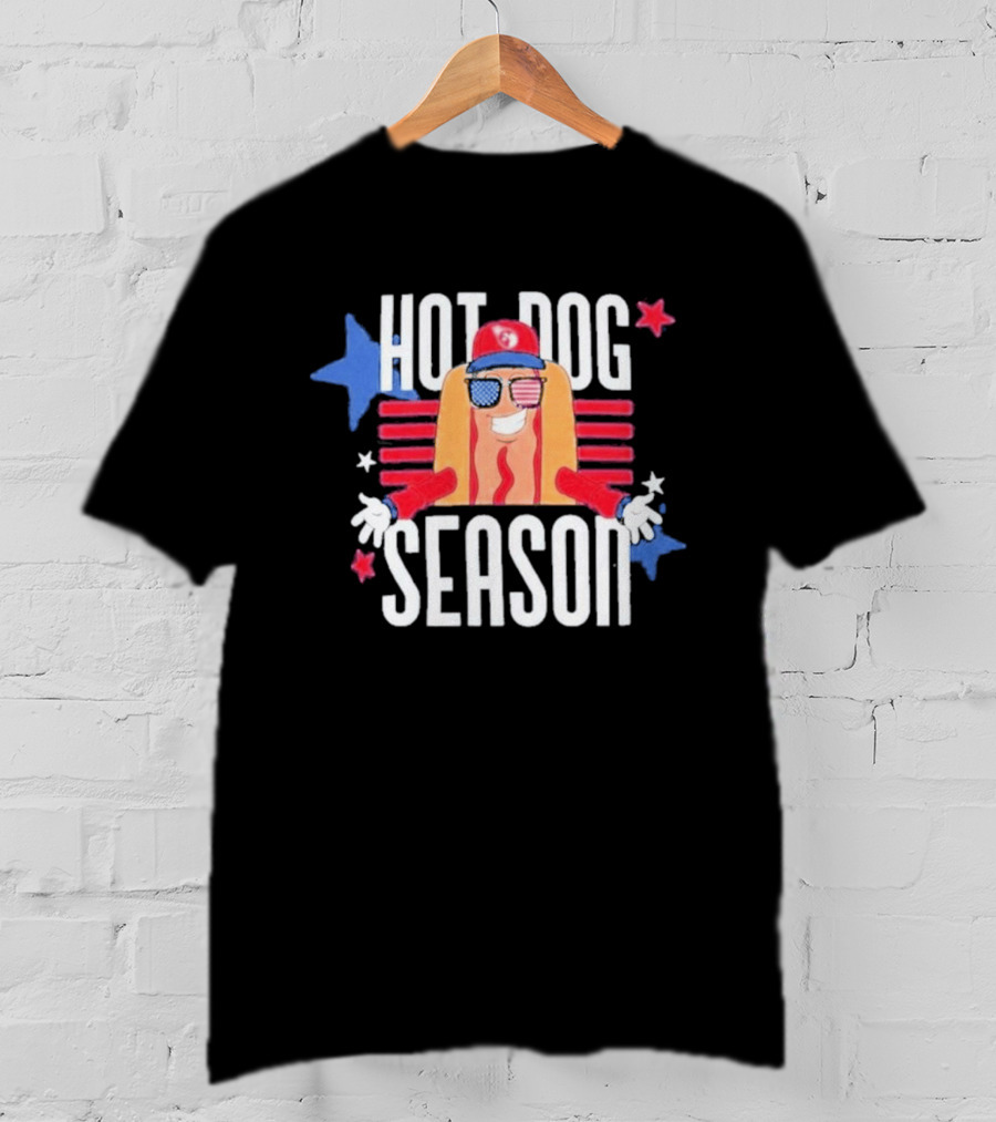 Hot Dog Season Jarrett Allen Patriotic Fun T-Shirt