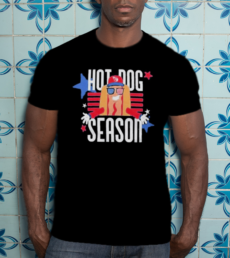 Hot Dog Season Jarrett Allen Patriotic Fun T-Shirt