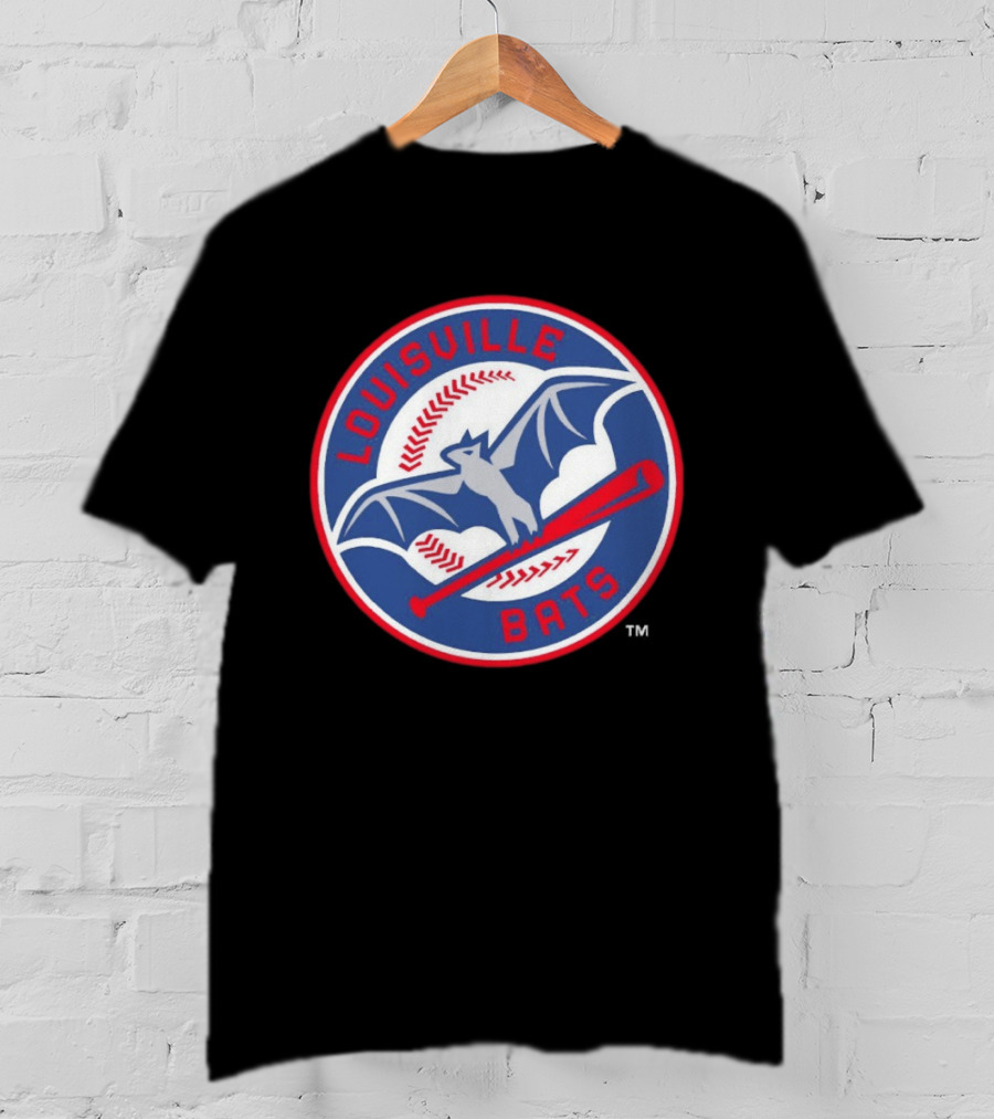 Louisville Bats MiLB Baseball Bat And Flying Bat T-Shirt
