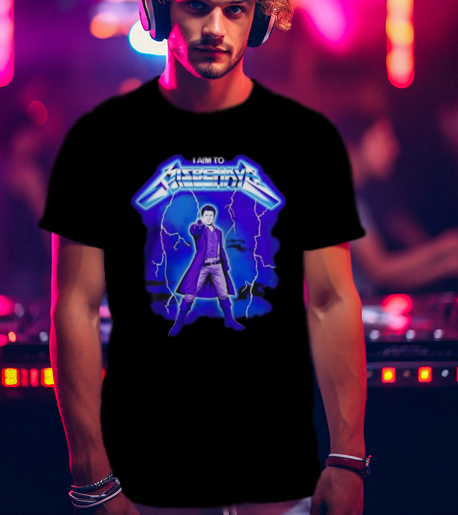 Firefly Malcolm Reynolds I Aim To Misbehave Electric T-Shirt