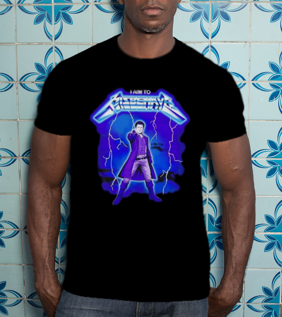 Firefly Malcolm Reynolds I Aim To Misbehave Electric T-Shirt