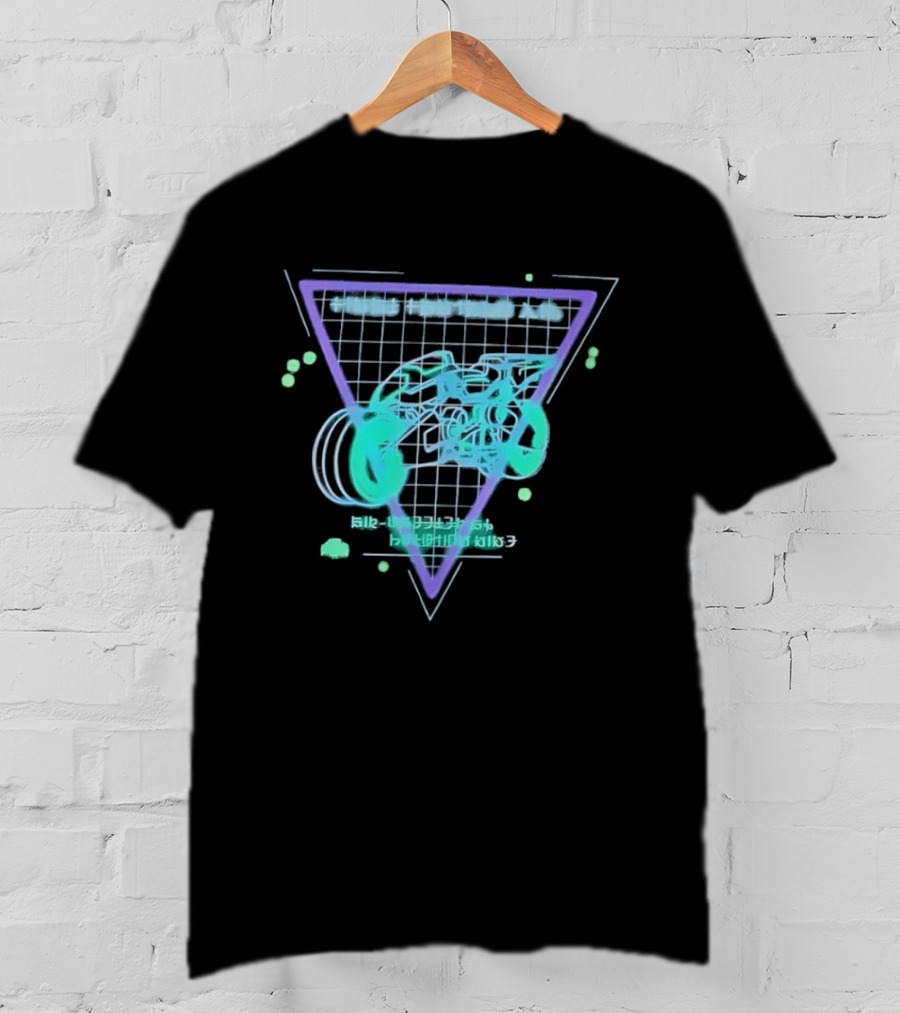 Air Wheeler A9 Final Fantasy XIV Retro Neon Aesthetic T-Shirt