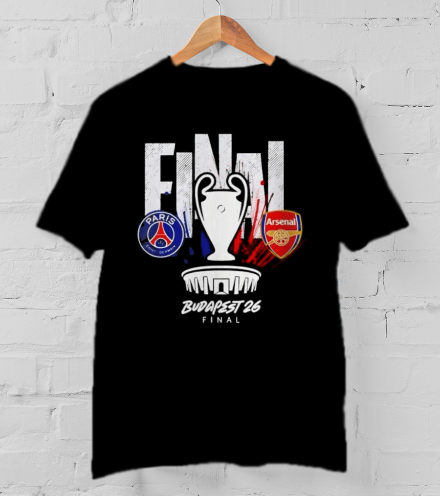 Paris Saint Germain Arsenal Final 2026 Budapest UCL T-Shirt