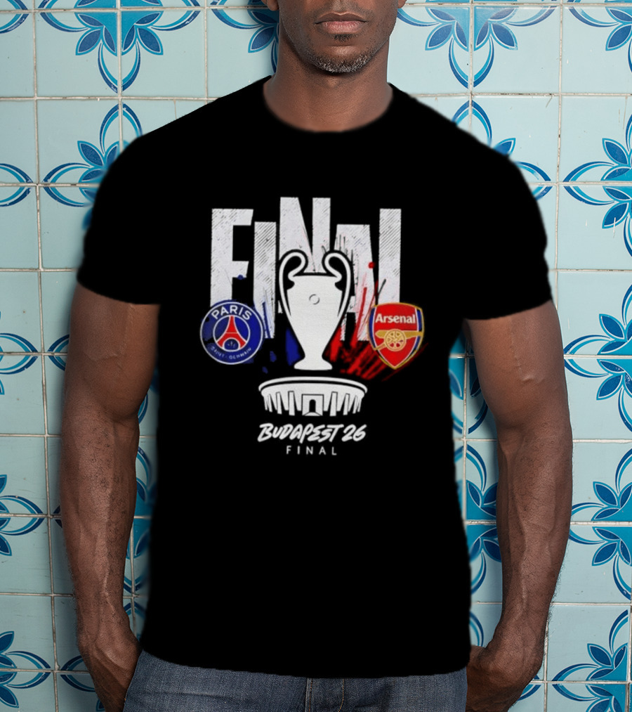 Paris Saint Germain Arsenal Final 2026 Budapest UCL T-Shirt