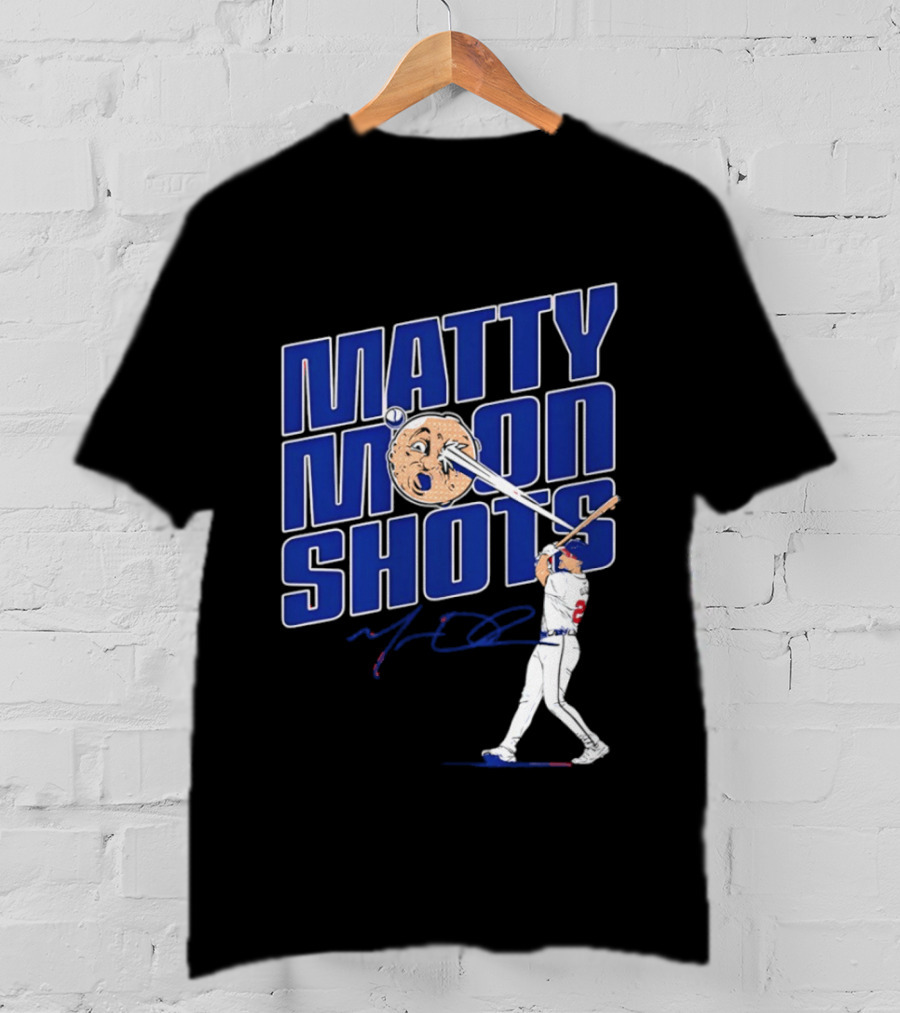 Matty Moonshots Matt Olson Baseball Signature Chop House Atlanta T-Shirt