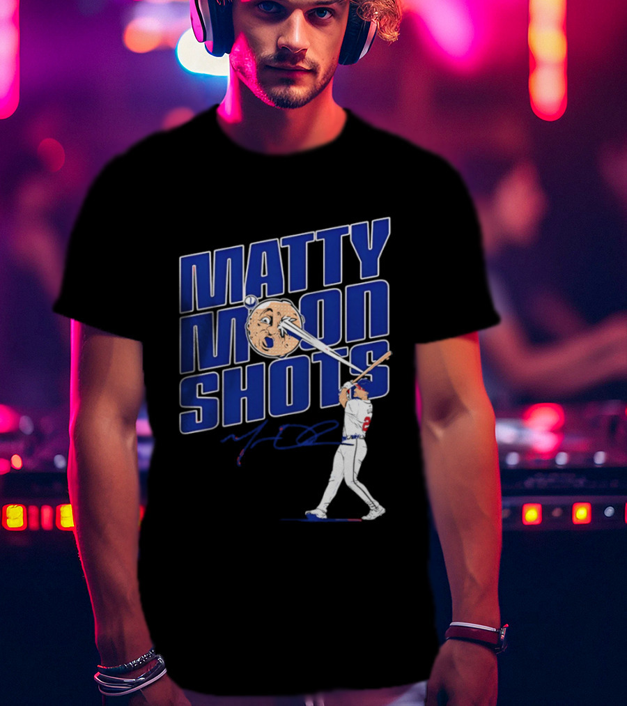 Matty Moonshots Matt Olson Baseball Signature Chop House Atlanta T-Shirt
