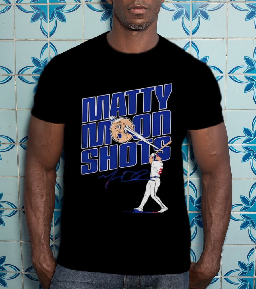 Matty Moonshots Matt Olson Baseball Signature Chop House Atlanta T-Shirt