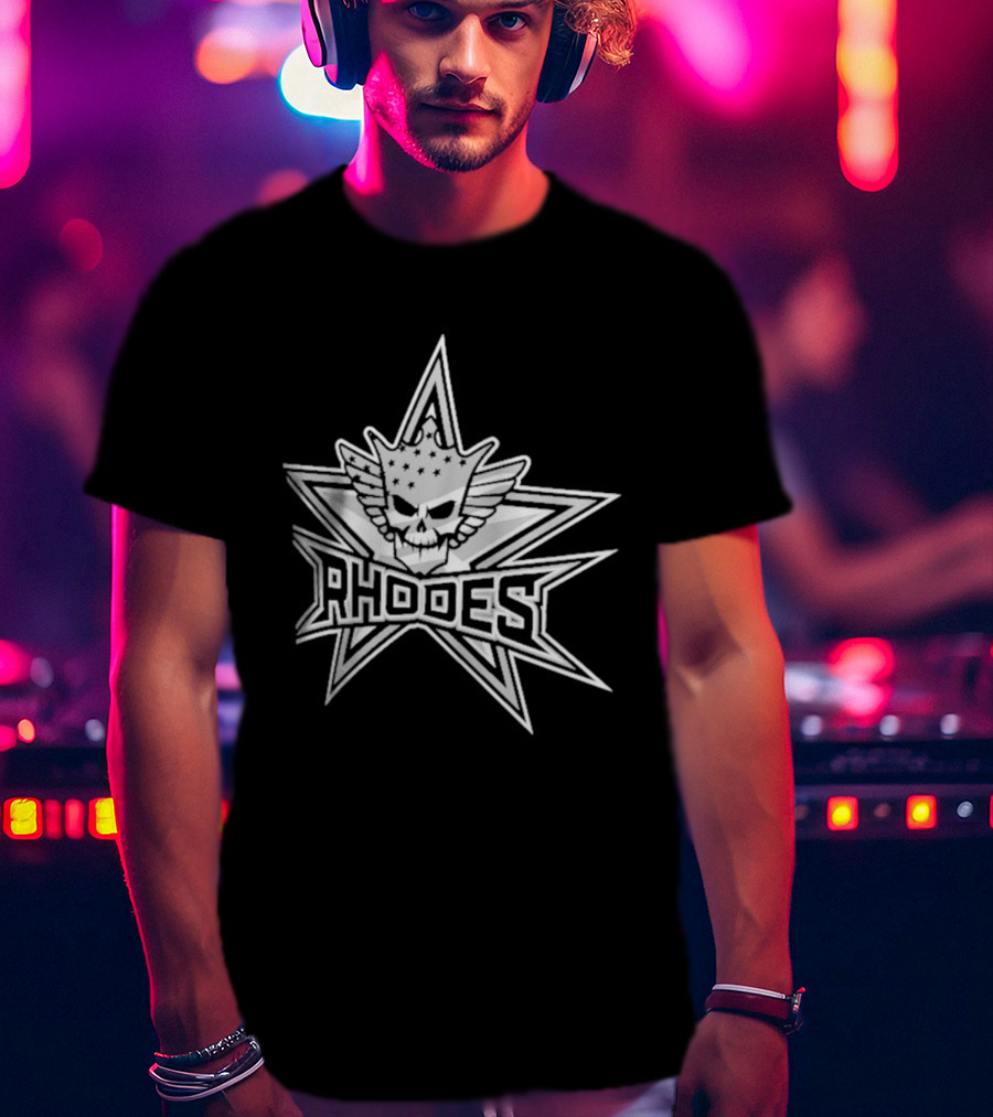 Rhodes Skull Crown Star Crest T-Shirt