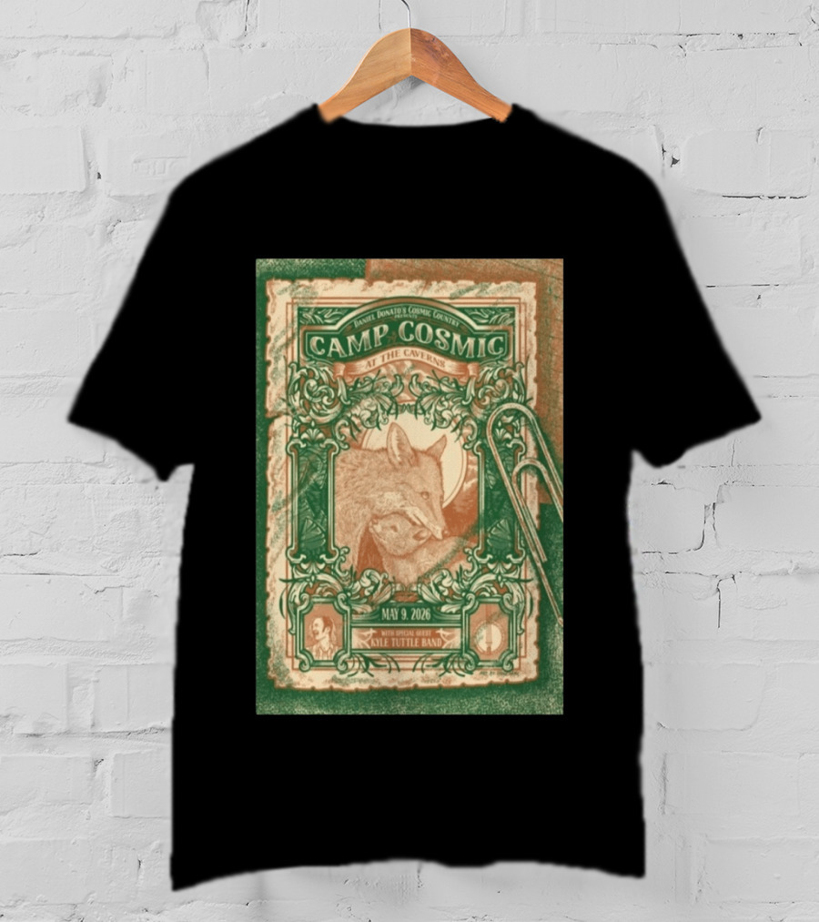 Daniel Donato's Cosmic Country Camp Cosmic At The Caverns May 9 2026 With Kyle Tuttle Band T-Shirt