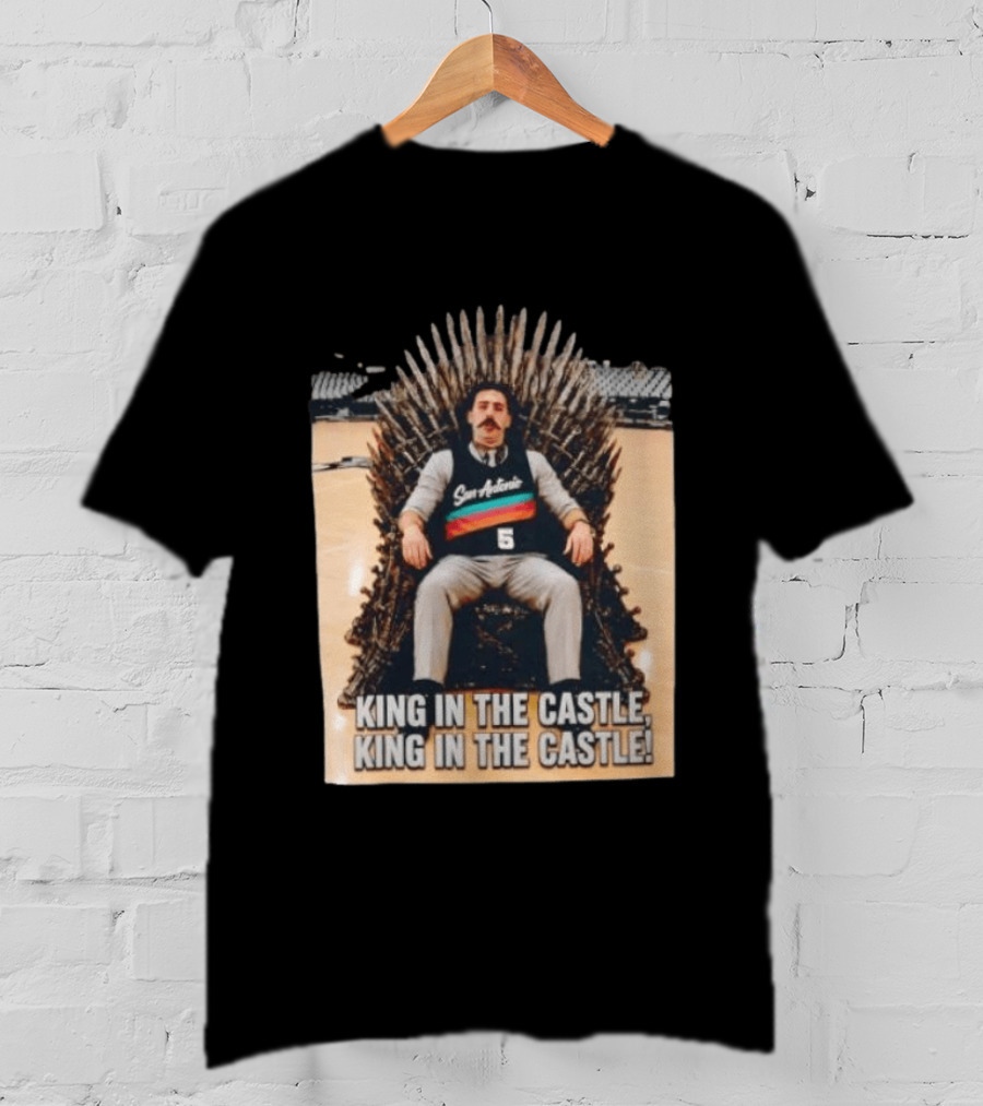 San Antonio Spurs King In The Castle Iron Throne T-Shirt