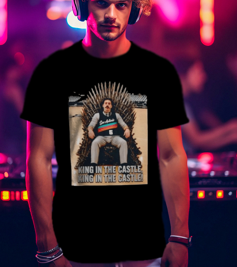 San Antonio Spurs King In The Castle Iron Throne T-Shirt