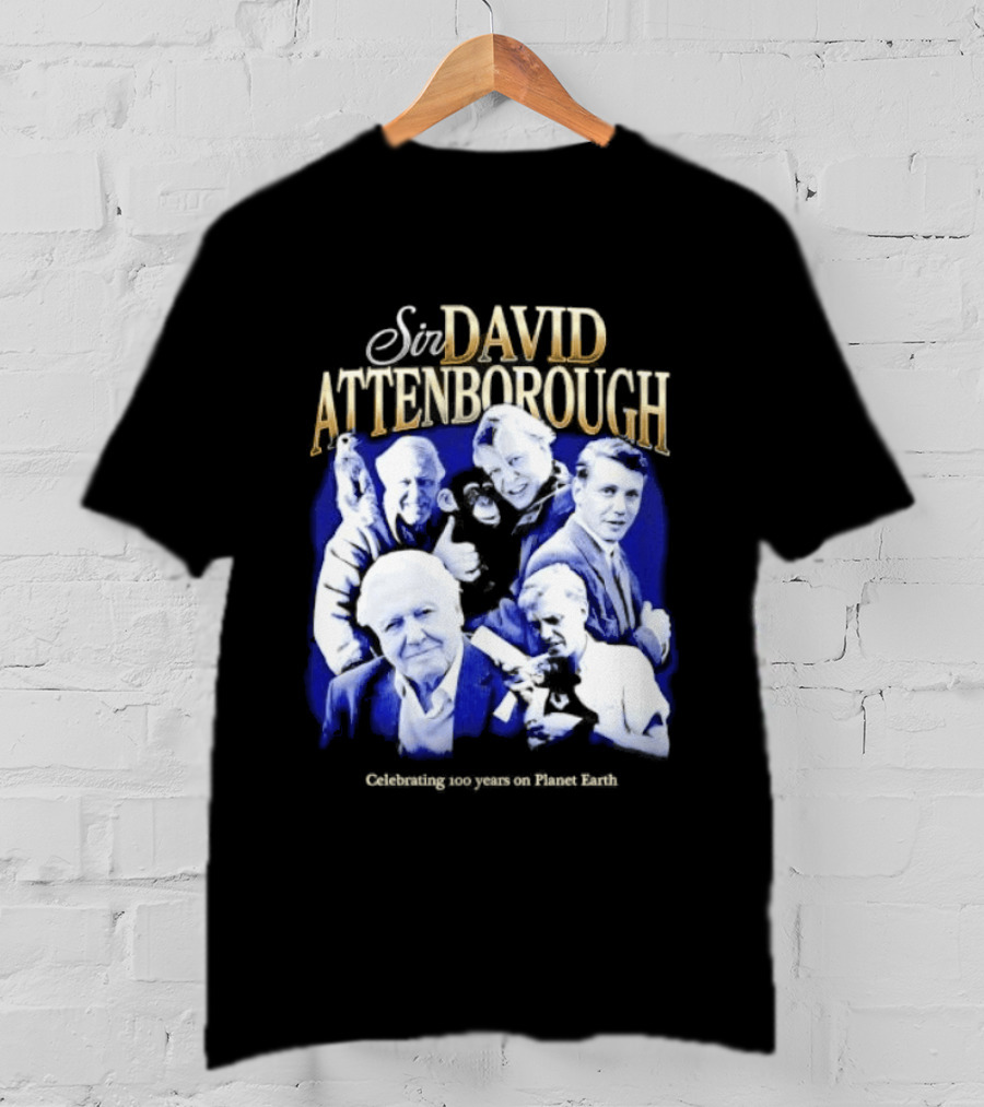 Sir David Attenborough Centennial Celebration On Planet Earth T-Shirt