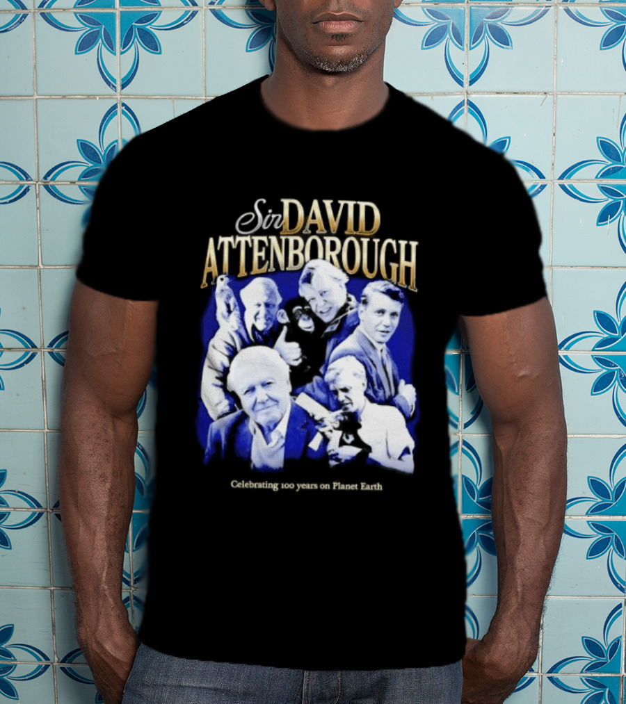 Sir David Attenborough Centennial Celebration On Planet Earth T-Shirt