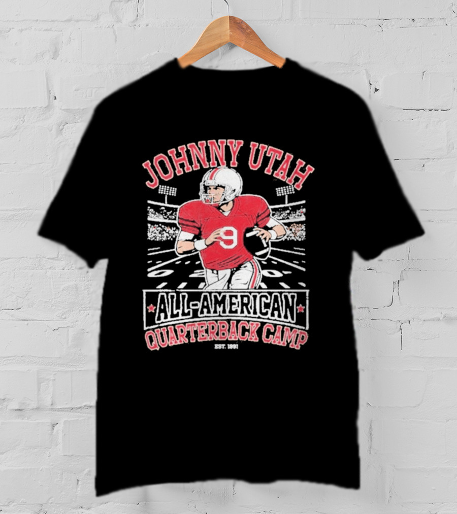 Johnny Utah All American Quarterback Camp Vintage Football Player Established 1991 T-Shirt