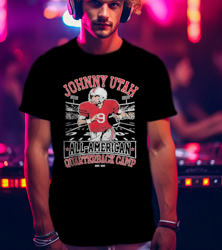 Johnny Utah All American Quarterback Camp Vintage Football Player Established 1991 T-Shirt