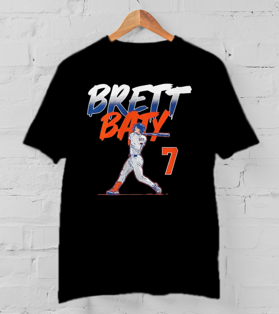Brett Baty MLB Swing Number 7 T-Shirt