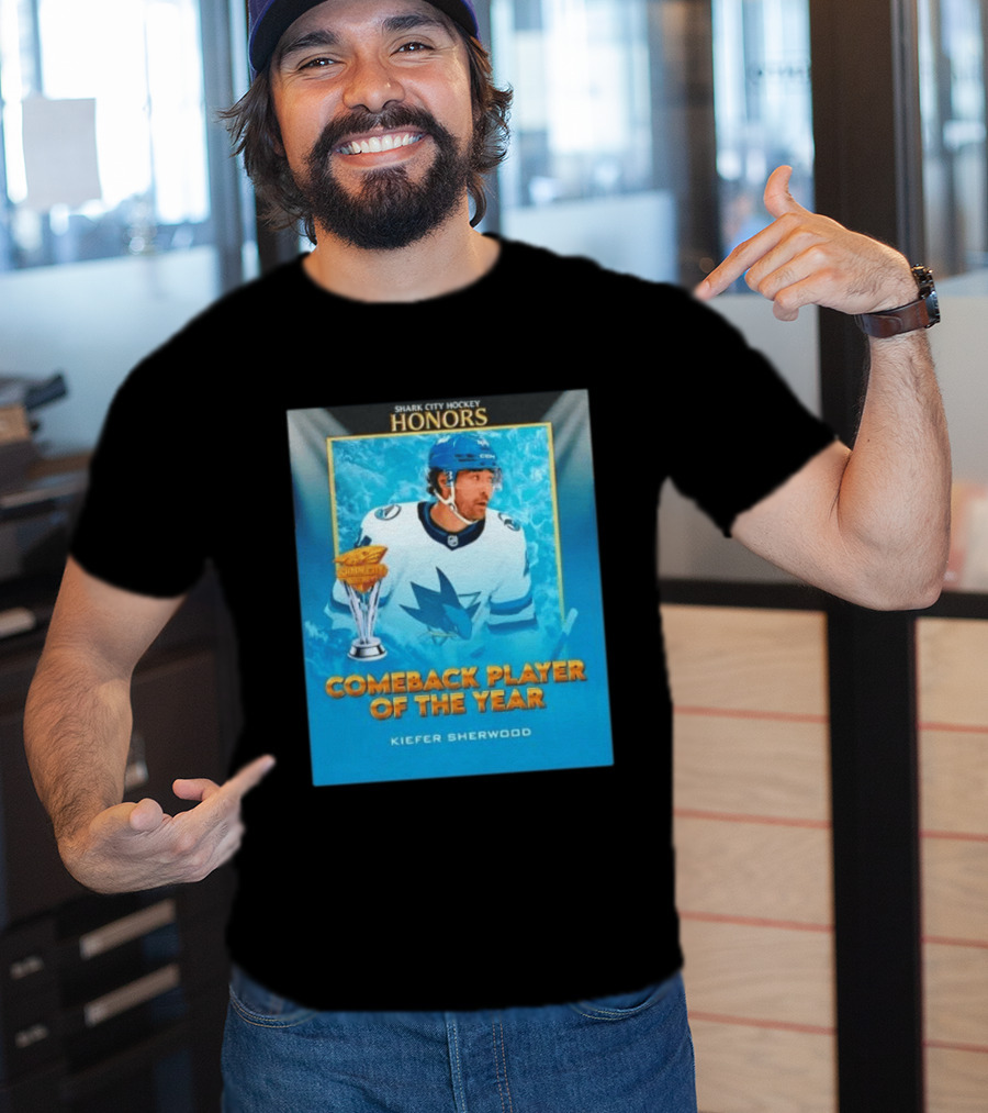 San Jose Sharks Shark City Hockey Honors Kiefer Sherwood Comeback Player Of The Year T-Shirt