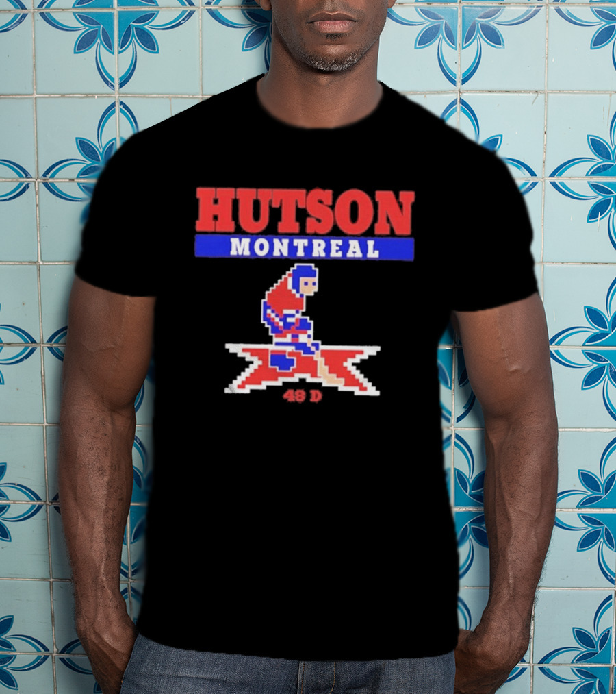 Lane Hutson Montreal 48 D Hockey Pixel T-Shirt