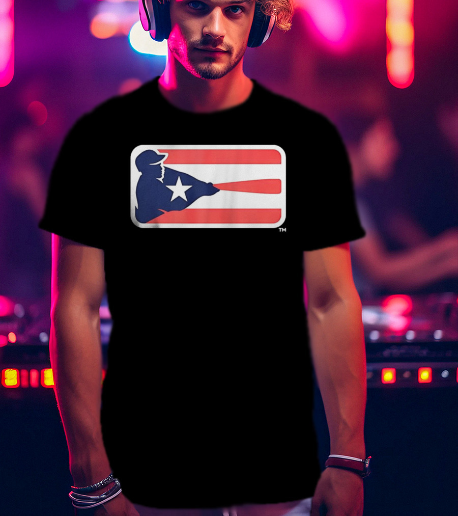 Liga De Béisbol Profesional Roberto Clemente MLB Puerto Rico Flag Baseball Player Star T-Shirt