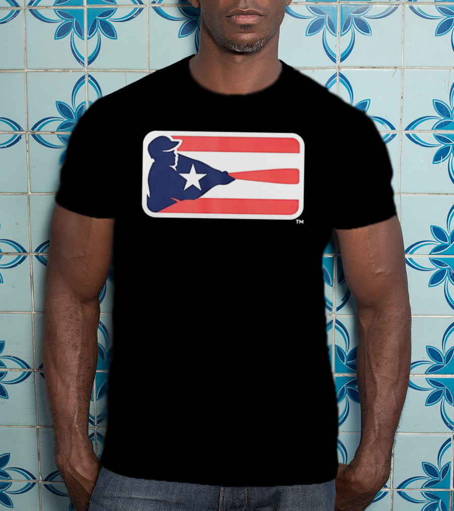 Liga De Béisbol Profesional Roberto Clemente MLB Puerto Rico Flag Baseball Player Star T-Shirt
