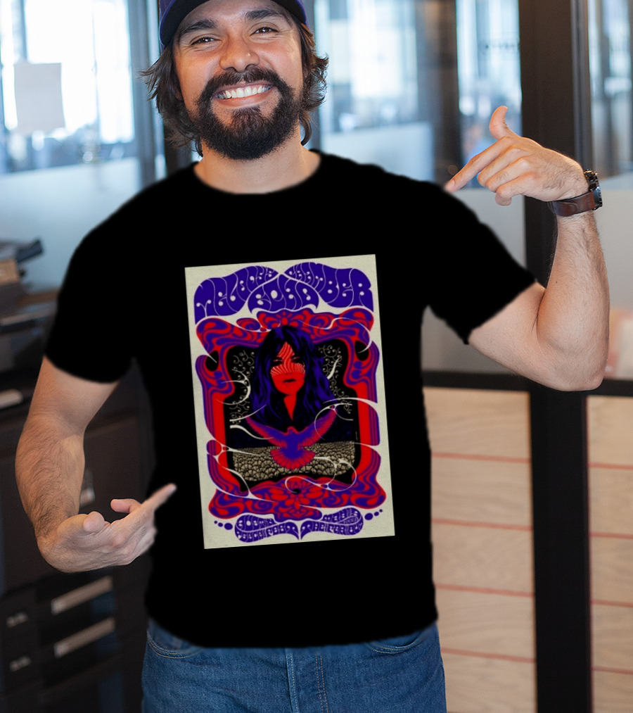 Melody's Echo Chamber Austin Psych Fest 2026 May 9 Austin TX Psychedelic Art Red Purple Woman Bird T-Shirt