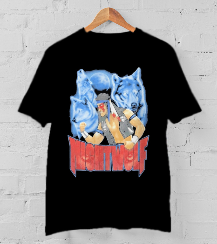 Nightwolf Mortal Kombat Klassic Ultimate MK3 Wolves Moonfighter T-Shirt