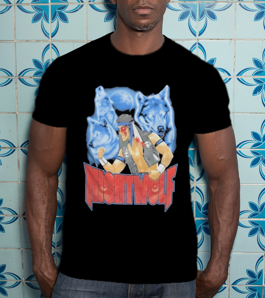 Nightwolf Mortal Kombat Klassic Ultimate MK3 Wolves Moonfighter T-Shirt