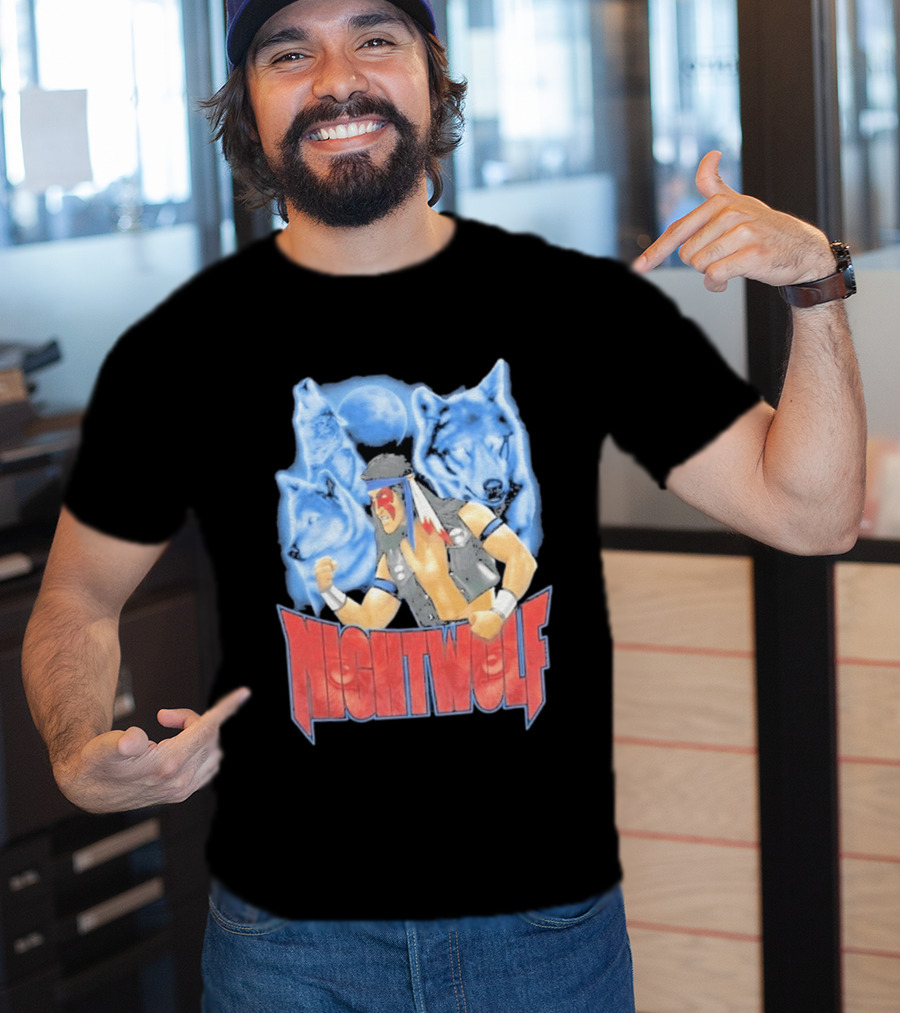 Nightwolf Mortal Kombat Klassic Ultimate MK3 Wolves Moonfighter T-Shirt