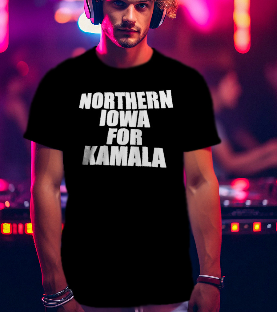 Northern Iowa For Kamala Panthers Supporters T-Shirt