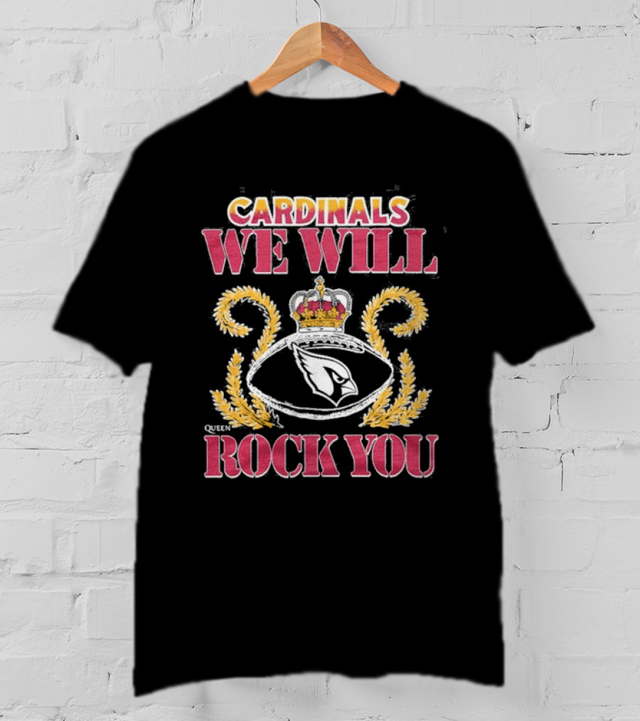 Arizona Cardinals 2026 We Will Rock You Queen Tri Blend Homage T-Shirt