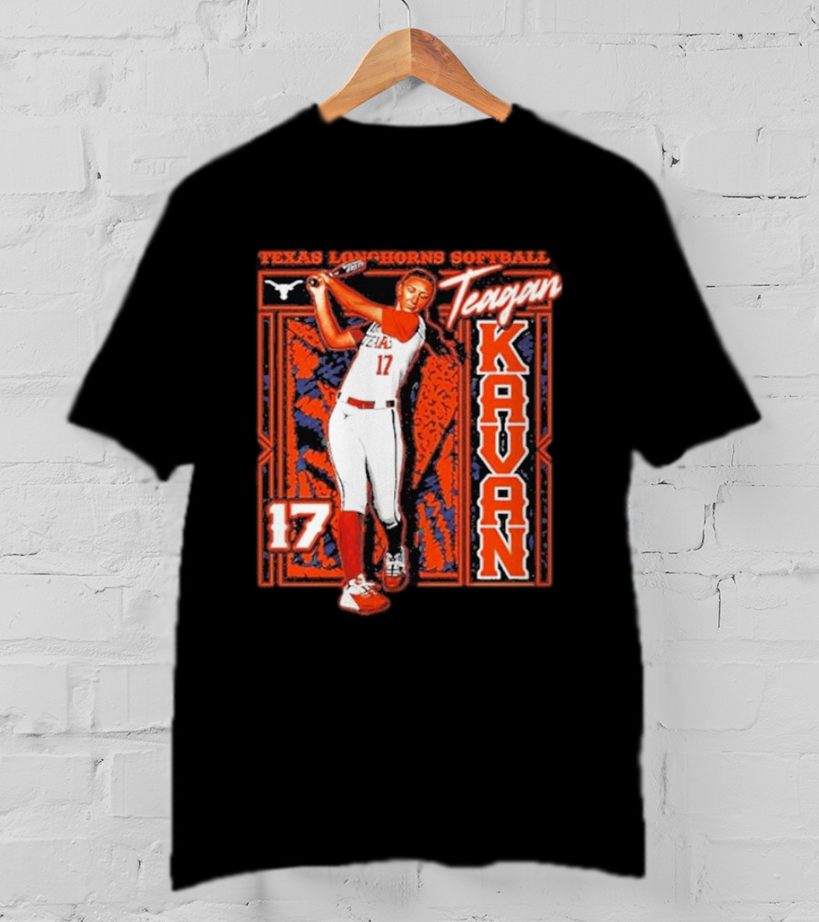 Teagan Kavan 17 Texas Longhorns Softball Team Player T-Shirt