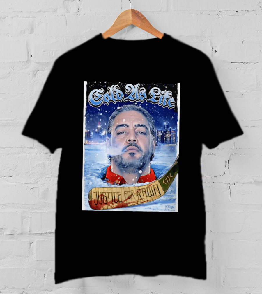 Justice For Pawn Cold As Life Cityscape Hockey Stick T-Shirt