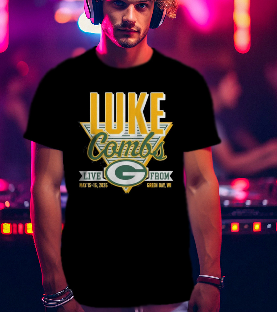 Luke Combs Live May 15 16 2026 Green Bay Wisconsin Packers T-Shirt