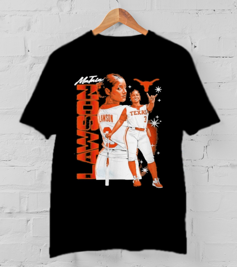 Mataia Lawson Texas Longhorns Softball Player Number 3 T-Shirt