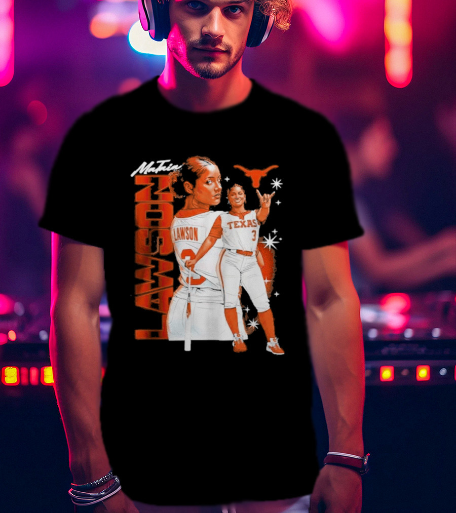 Mataia Lawson Texas Longhorns Softball Player Number 3 T-Shirt