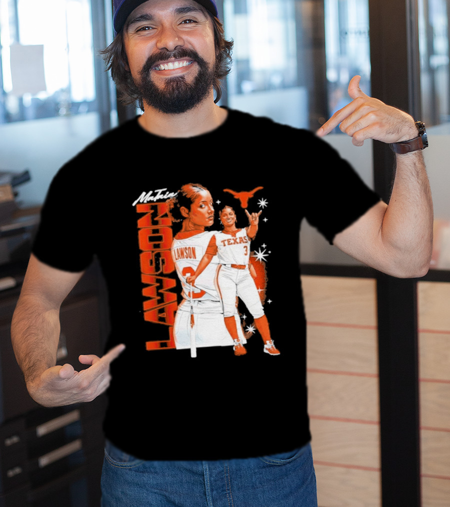 Mataia Lawson Texas Longhorns Softball Player Number 3 T-Shirt